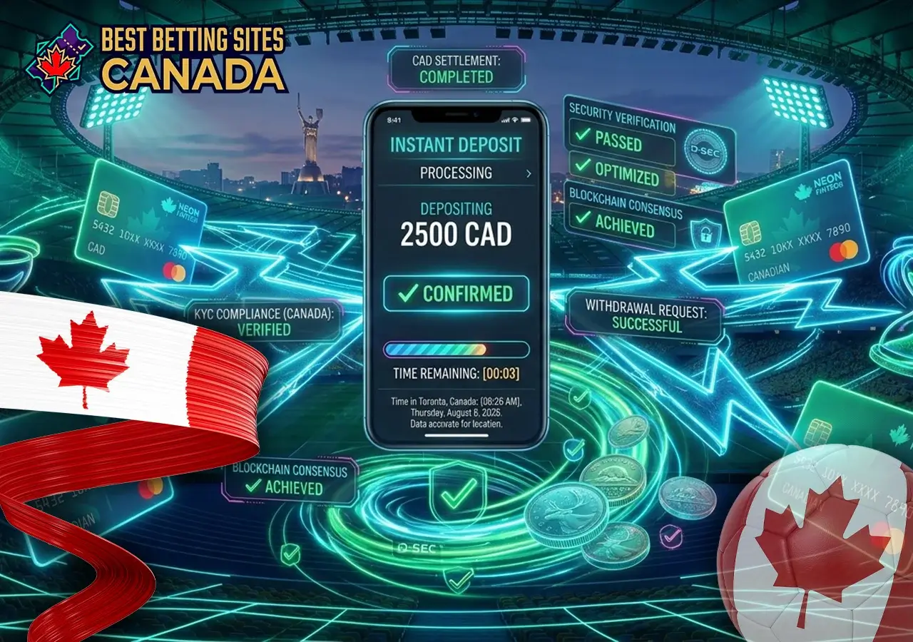 Fast payment options and instant payout speed on Canadian betting apps.